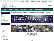Tablet Screenshot of europottery.com